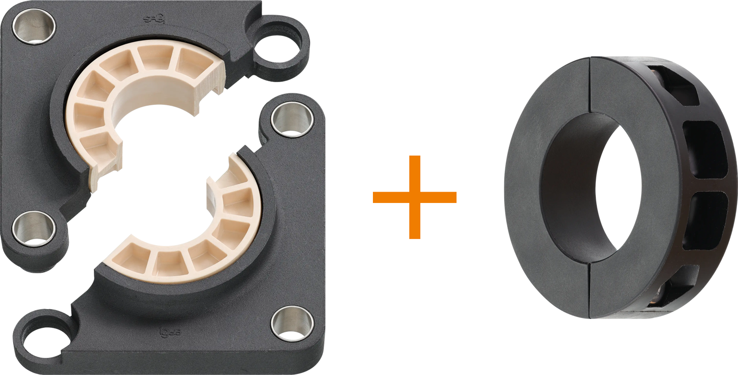 Produktbild von Flanschlager UCFL 209 – 2-Loch, 45 Mm Wellendurchmesser, Mit Schmiernippel, Ersetzt SKF FYTJ 45 TF