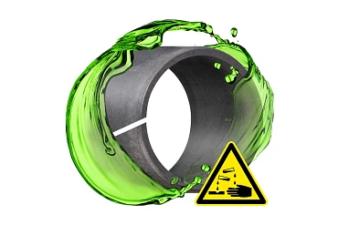 Chemical and media-resistant guide rings