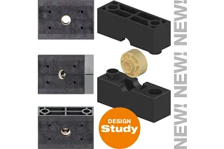 Plastic lead screw support blocks