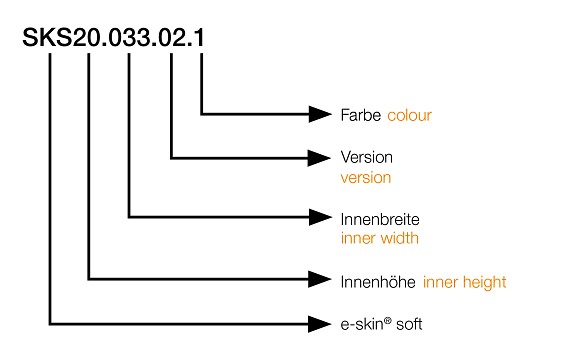 Part number e-skin soft
