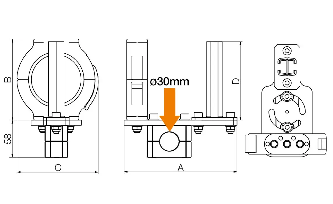 triflex R 3D heavy duty connection