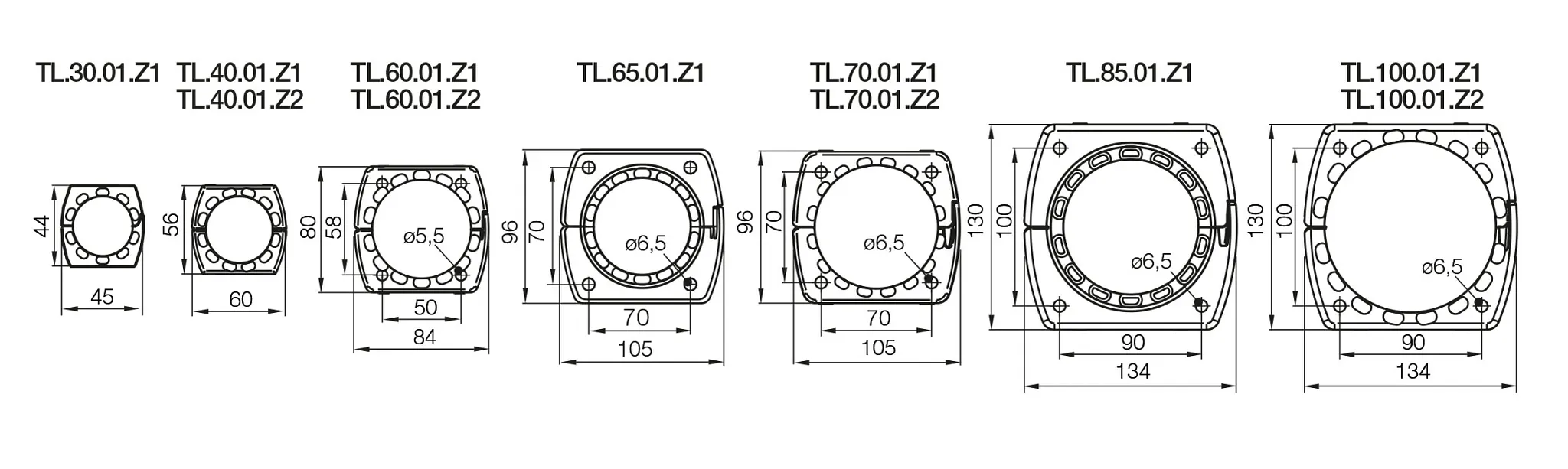 montážní držák světla triflex R s odlehčením tahu