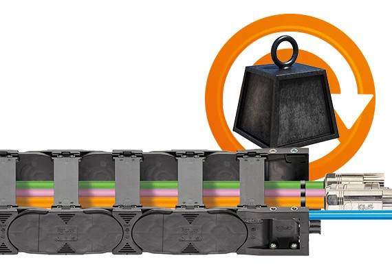 Weight-saving energy chain systems