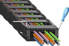 CFU honeycomb strain relief