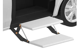 Plain bearing in the step