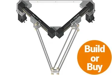 Delta robot with 2 axes