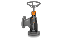 Shut-off valve with plain bearings