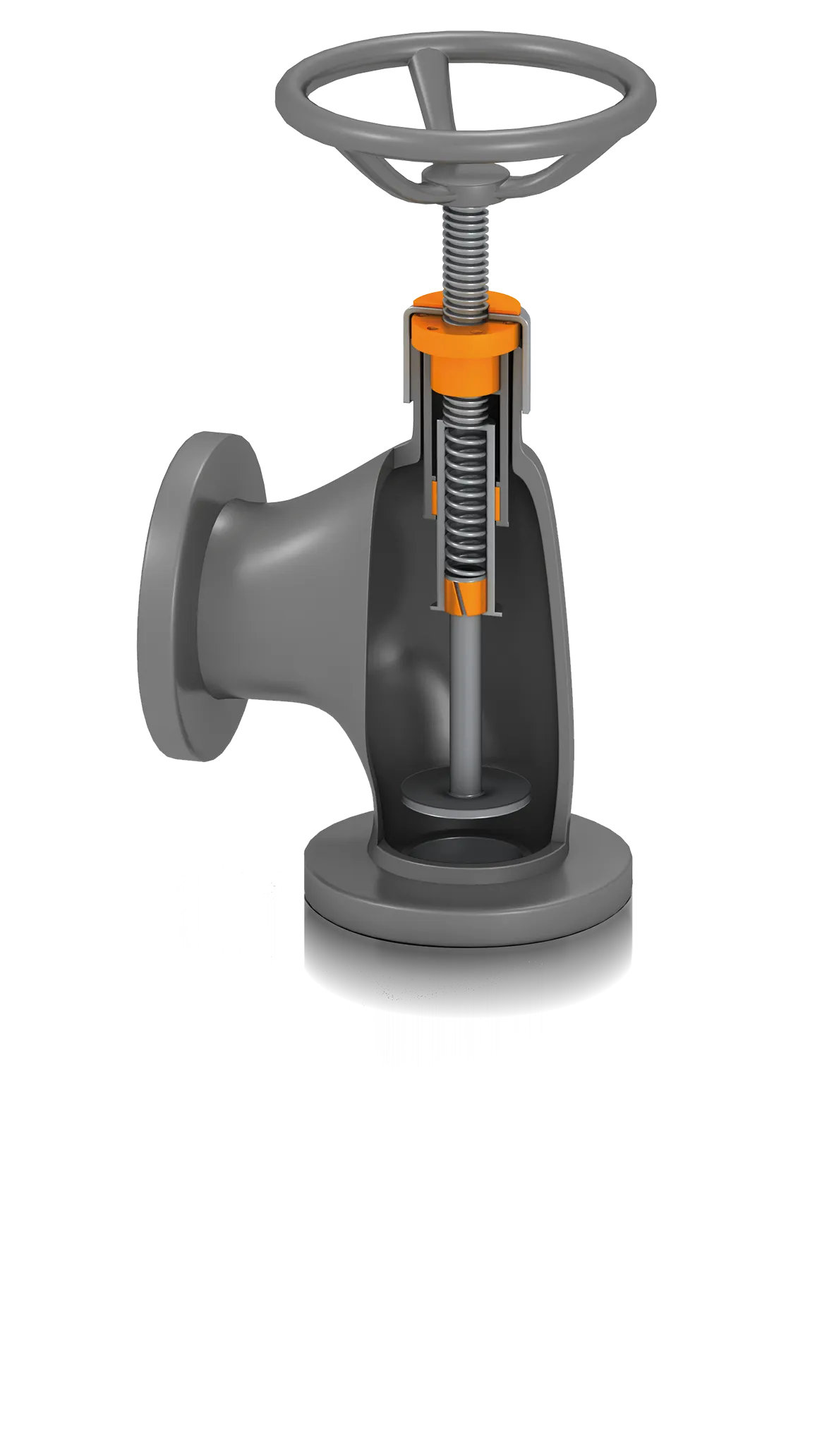 Shut-off valve with plain bearings