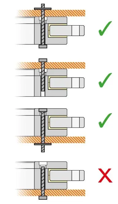 Verschraubung eines PRT Drehkranzlagers 