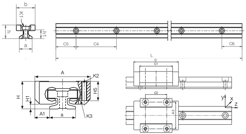 drylin® T system 04 drawing