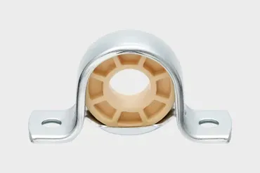 Spherical insert bearing with pillow block bearing with sheet metal housing