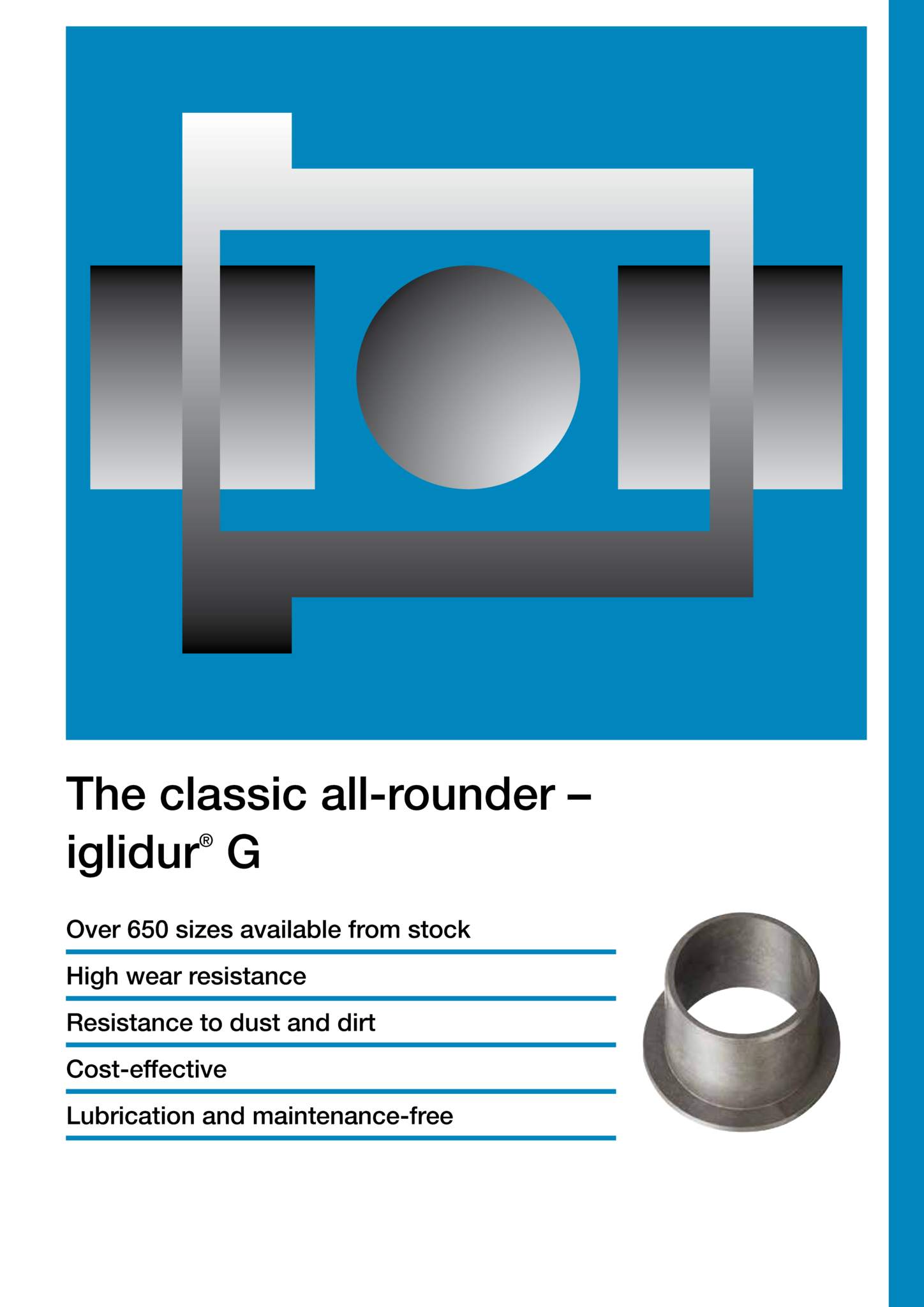 iglidur® G palier cylindrique, mm