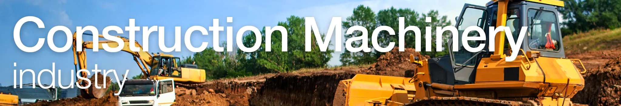 construction machinery banner
