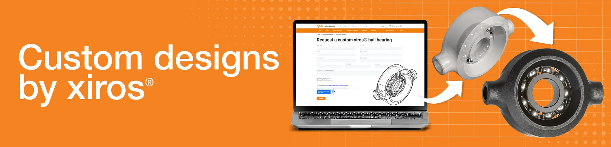 banner personalizado de rodamientos de bolas