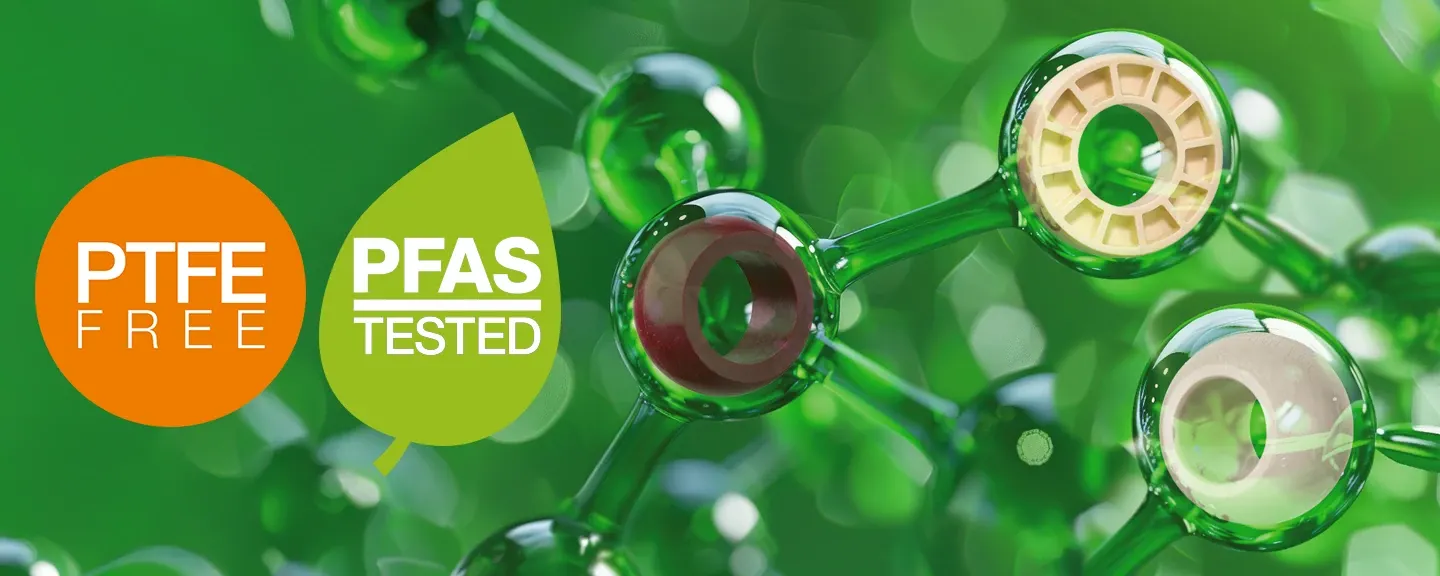 Molecular structure of iglidur plain bearings without PTF and PTFE
