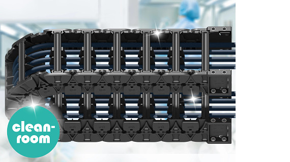 Cleanroom Cable Rack Cables in a cleanroom
