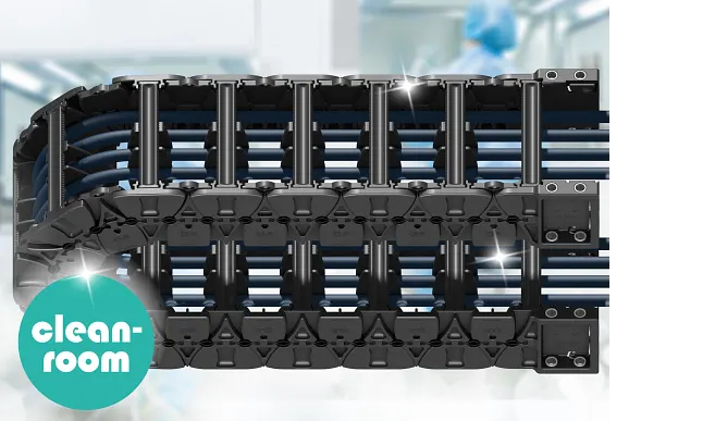 Cables in a cleanroom