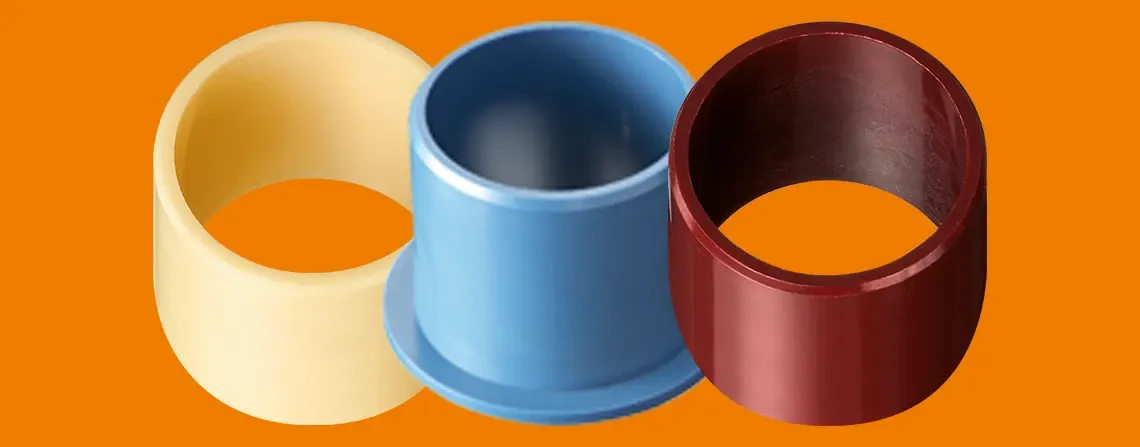 Plain bearings sleeve and flanged