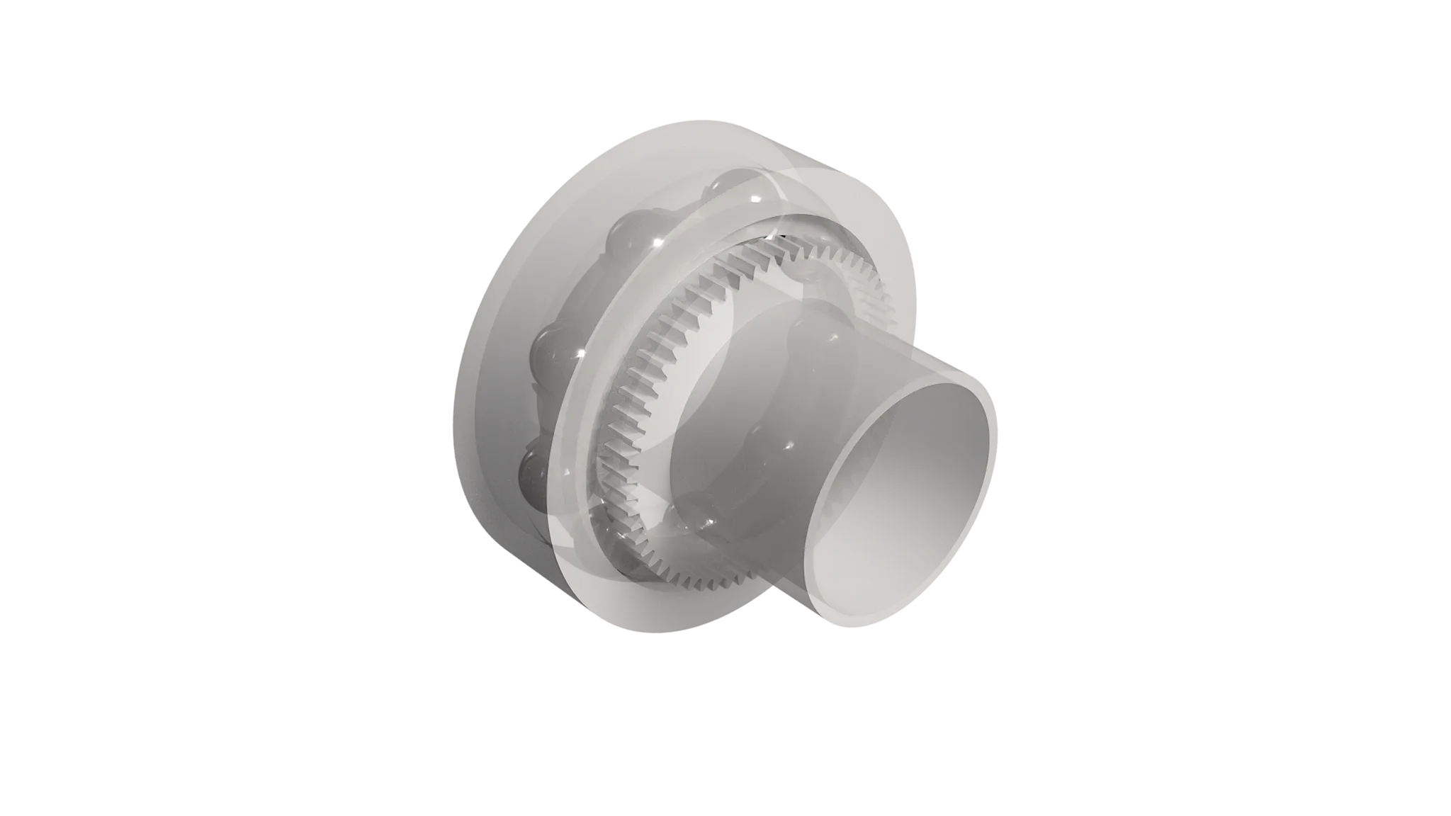 Eje de engranaje accionado