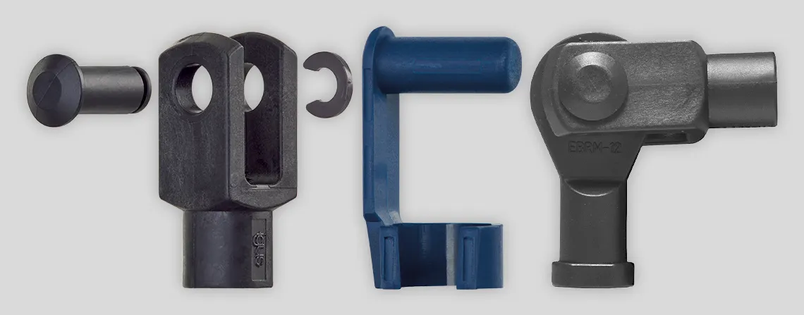 Clevis joints for igubal self-aligning spherical bearings