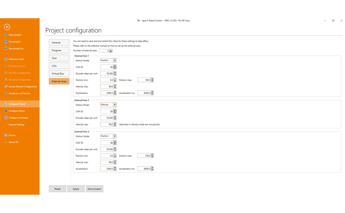 igus® Robot Control Software - for easy programming and control of robots