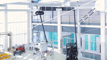 Cable robots for material handling