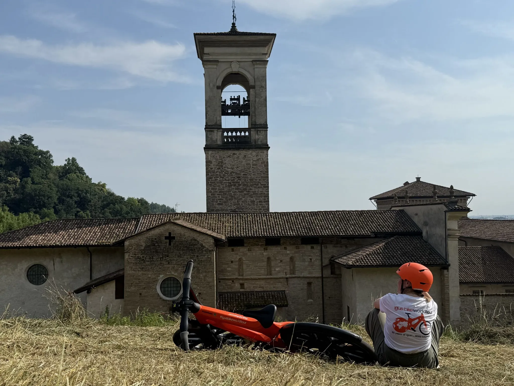igus:bike Worldtour am Kloster Astino in Bergamo, Italien
