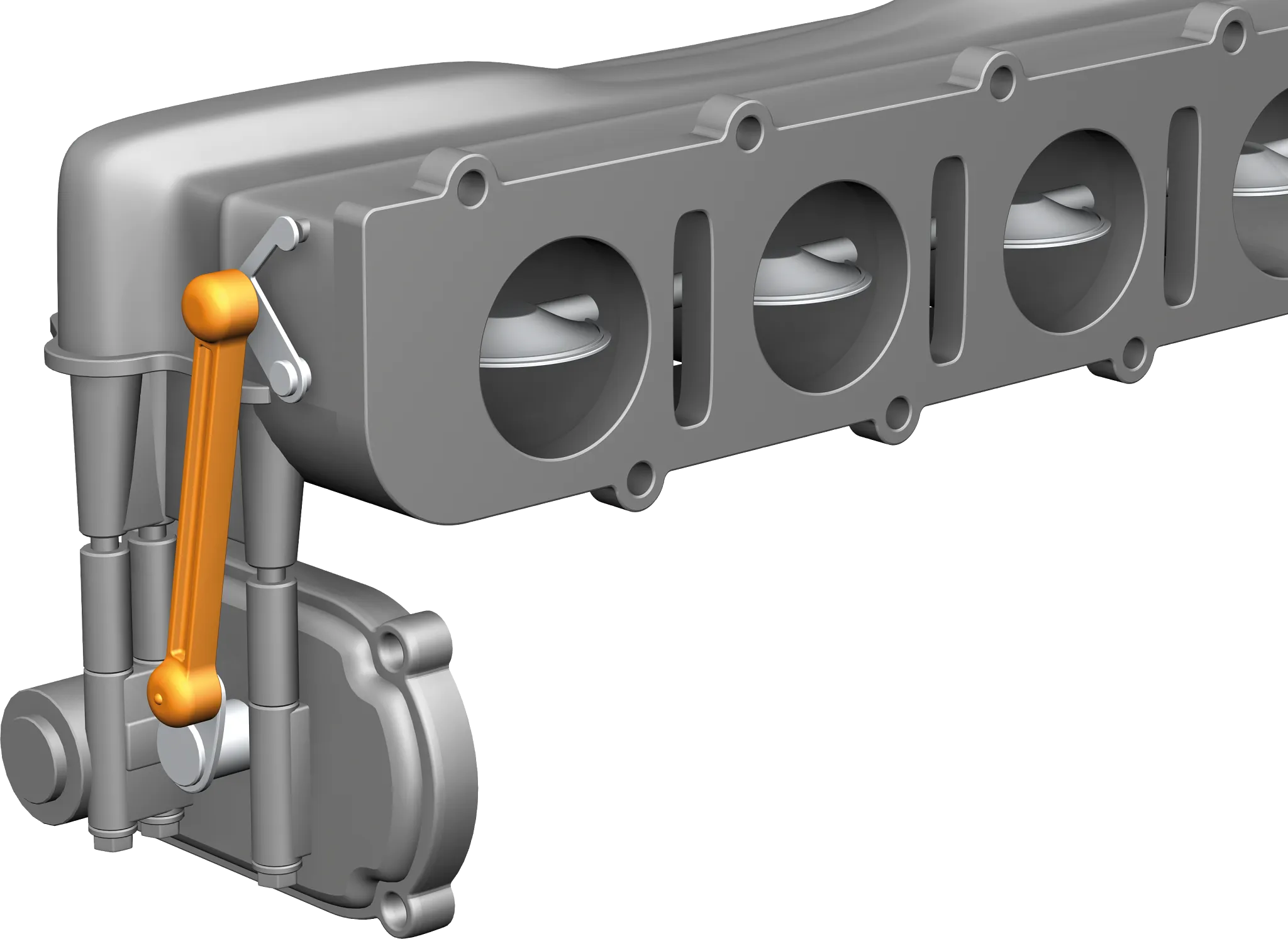 Koppelstange an Schaltsaugrohren