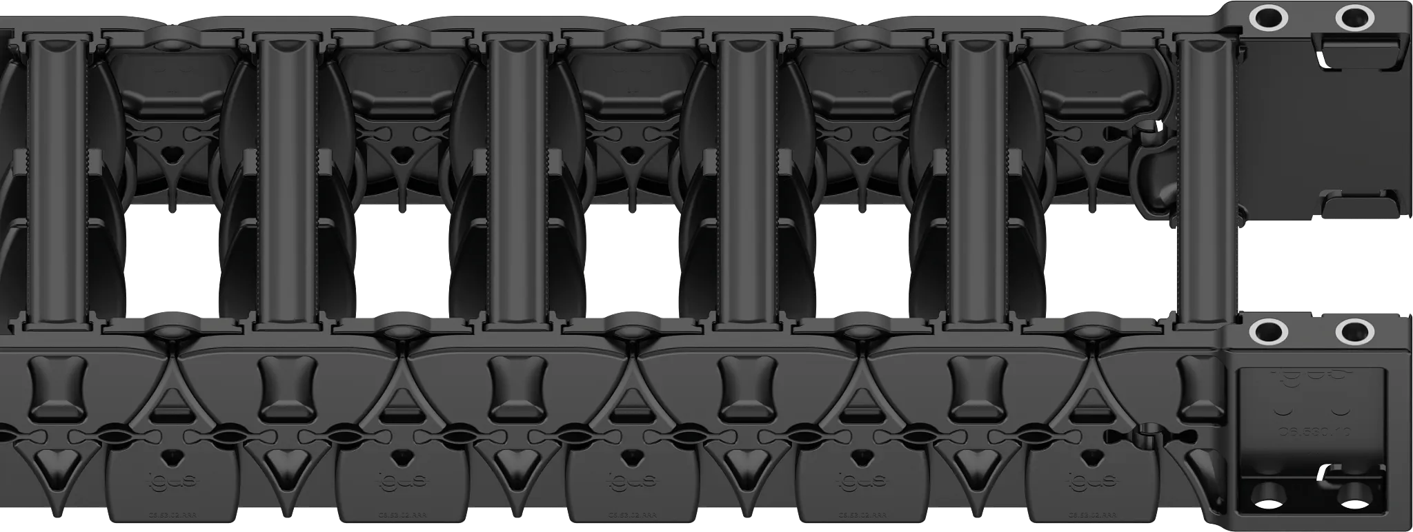 Sistema per catene portacavi C6