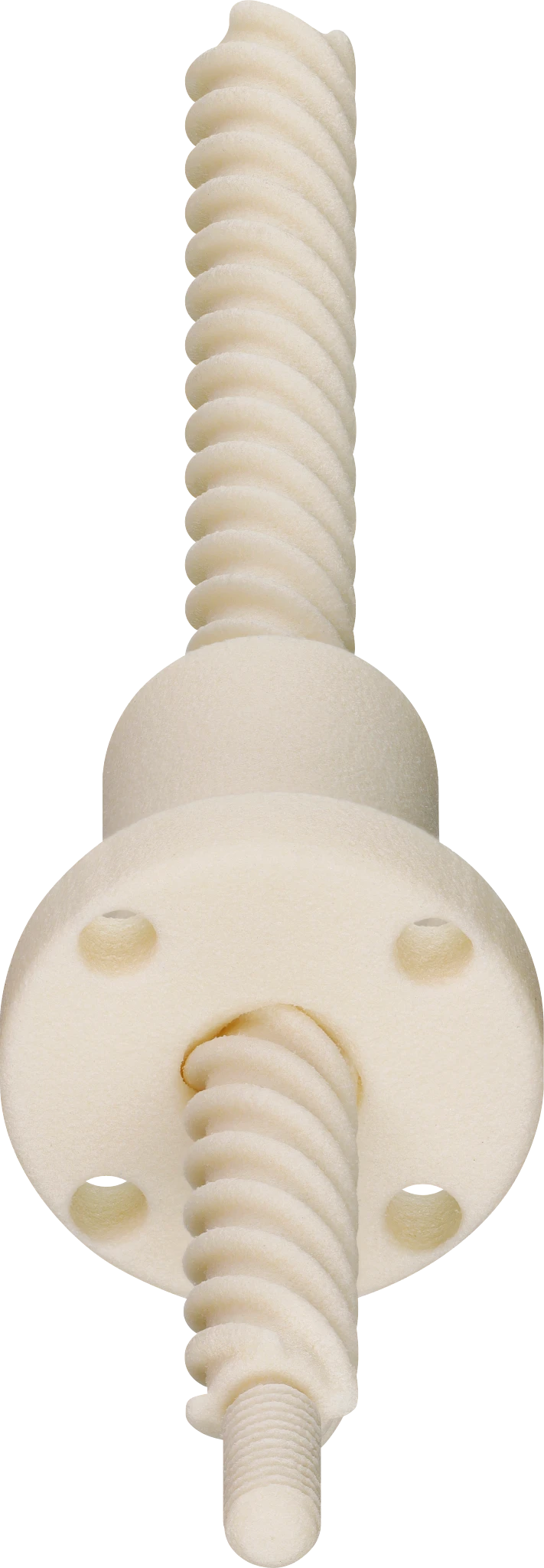 Aandrijfmoer en draadspindel gemaakt middels 3D-printen