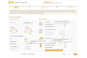 calculadora de vida útil iglide