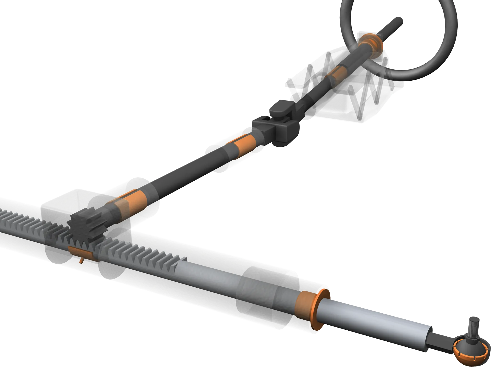 Plain bearing in the steering system