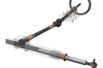 Plain bearing in the steering system