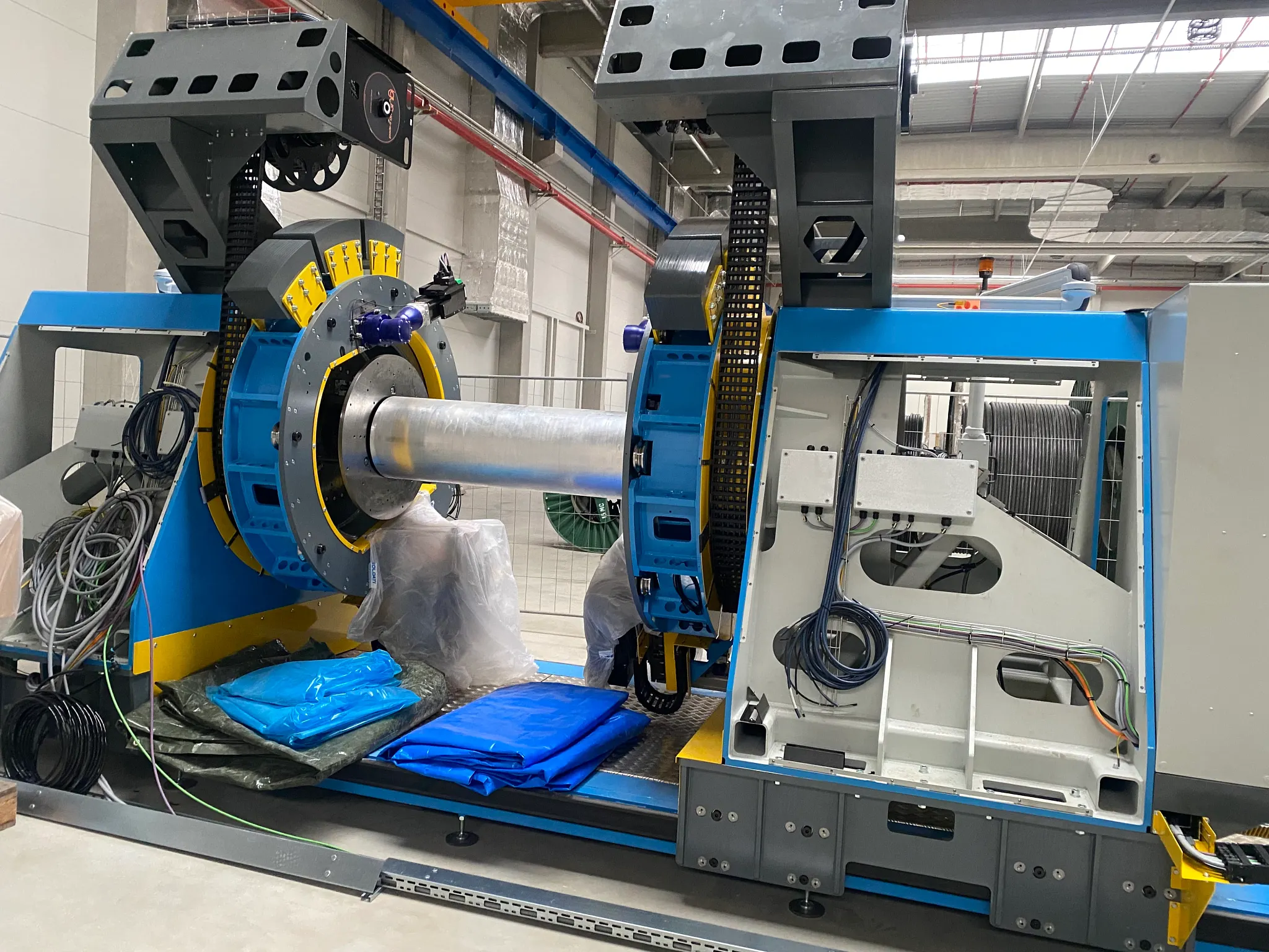 Rührreibschweißanlage mit e-spools
