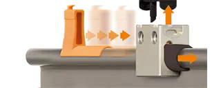 Linear housing for easy bearing exchange