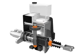 Casquilho deslizante na bomba do travão
