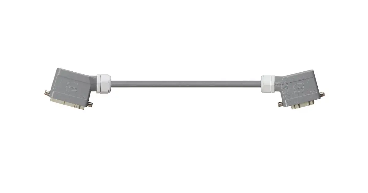 Han 10B connector housing - single locking lever angled at both ends ...