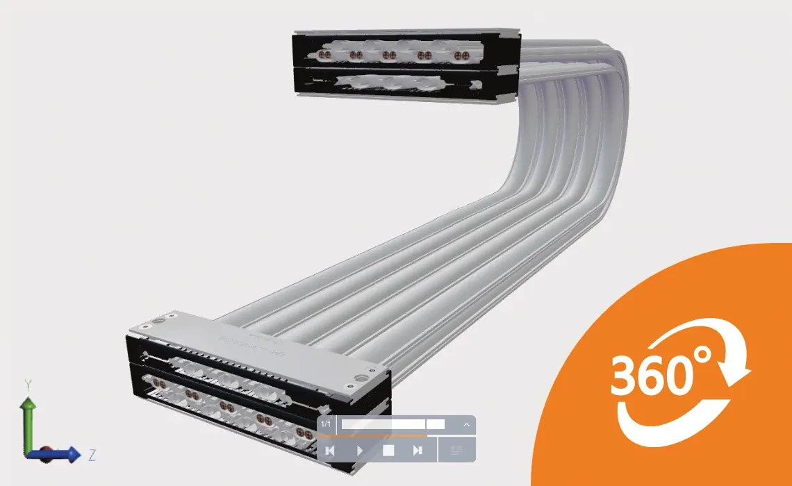 Modèle interactif e-skin flat