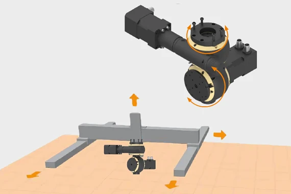 Rotary-drive unit for linear robots