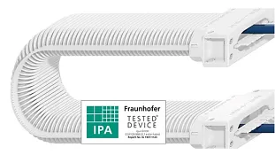e-skin corrugated tubes for cleanrooms