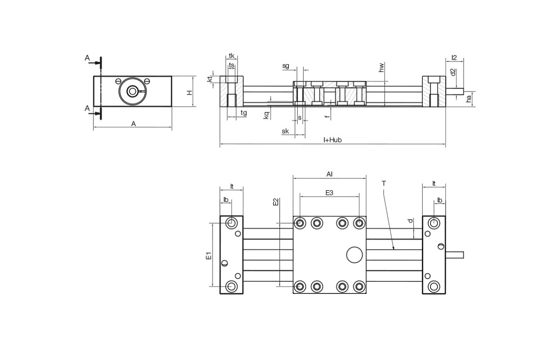 drylin® Linearmodul mit kugelgelagerter Spindel