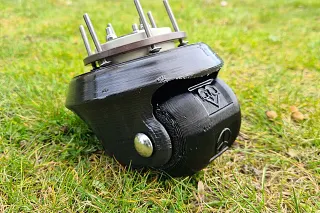 Rear axis with PRT slewing ring bearing