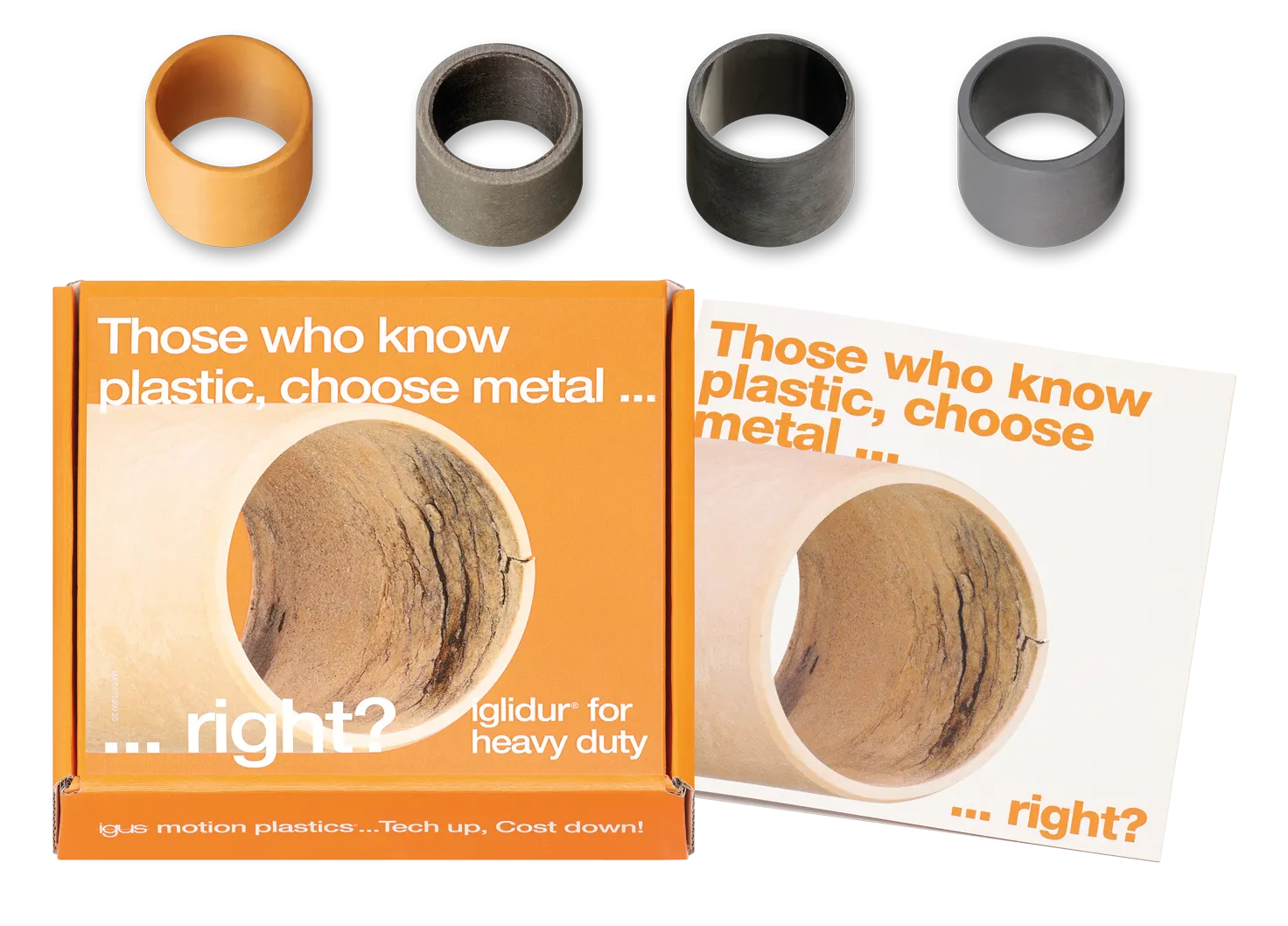 Sample box with heavy-duty plain bearings