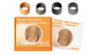 Sample box with heavy-duty plain bearings