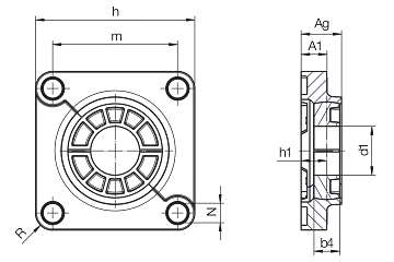 F208-KS-J3EM-40-21-SP-TP technical drawing