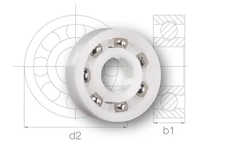Plastic ball bearing