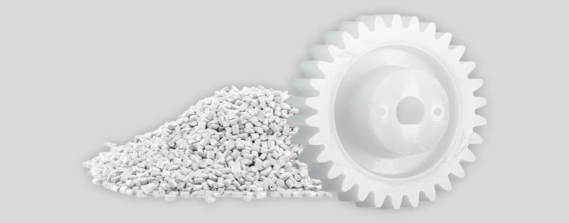 Injection molding custom machined gears and wear parts