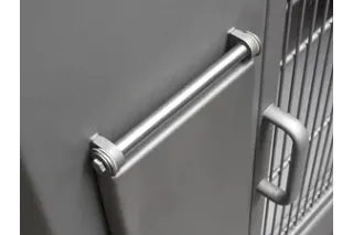 Control panel cover with polymer plain bearing. In part, these prevent squeaking noises.