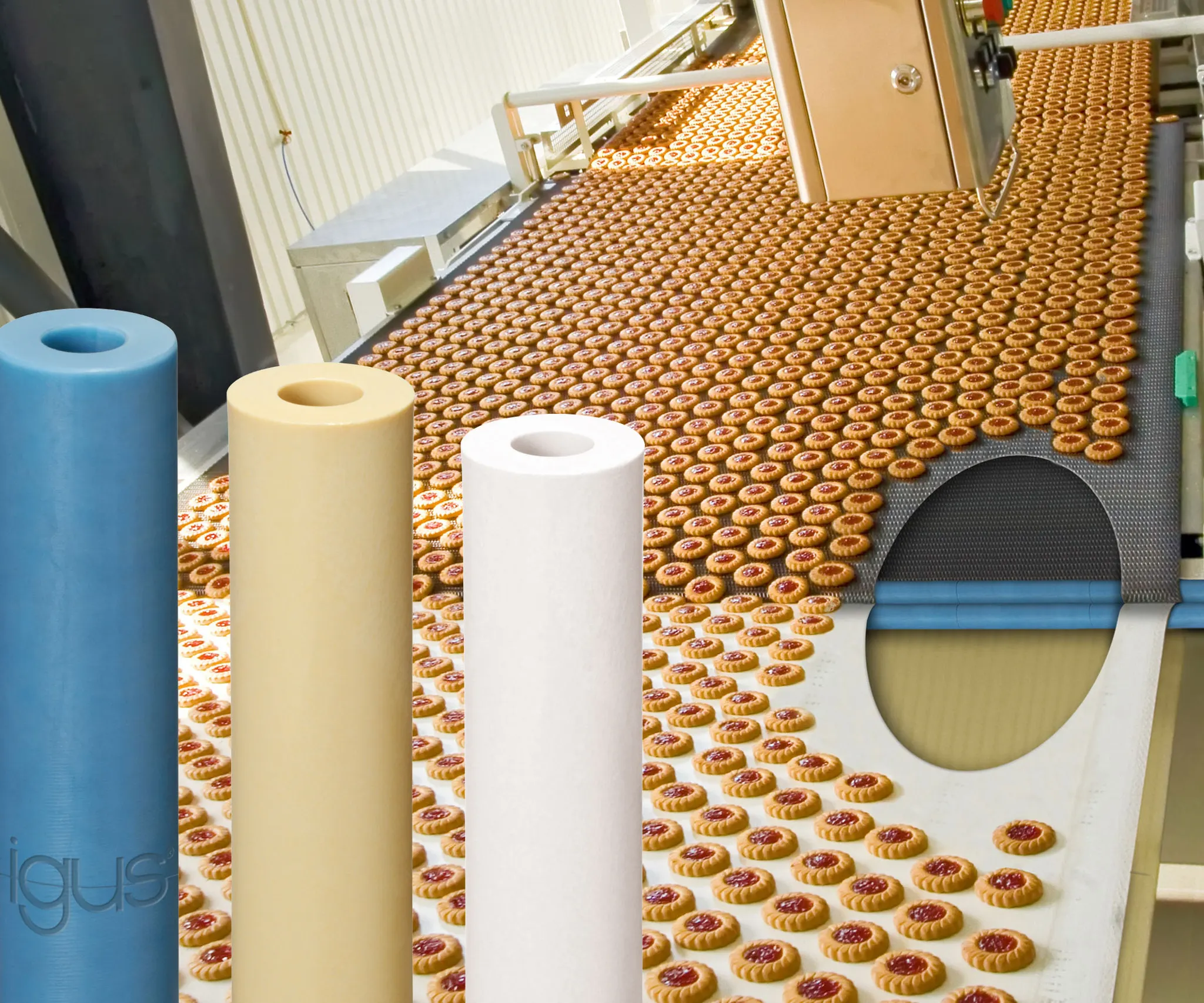 Rodillos de filo de cuchilla iglide®