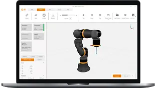 Screenshot der Roboter-Software
